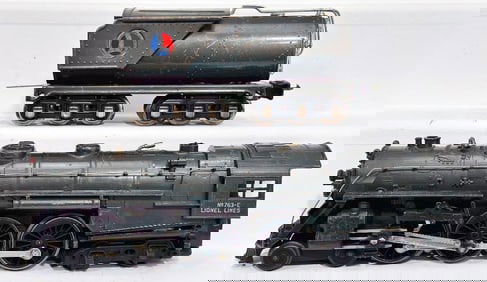 Lionel Prewar O Gauge 763E Locomotive and 263W Gunmetal Vanderbilt Tender