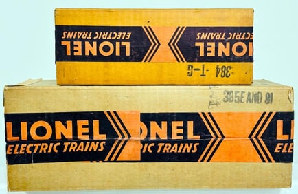 Lionel Prewar Standard Gauge 385E and 384T original boxes only