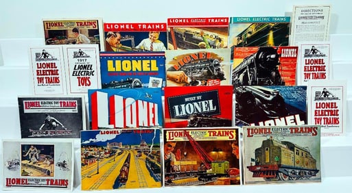 Lionel Prewar Eighteen (18) Assorted Prewar Lionel Catalogs (1920s thru 1930s) Reproductions