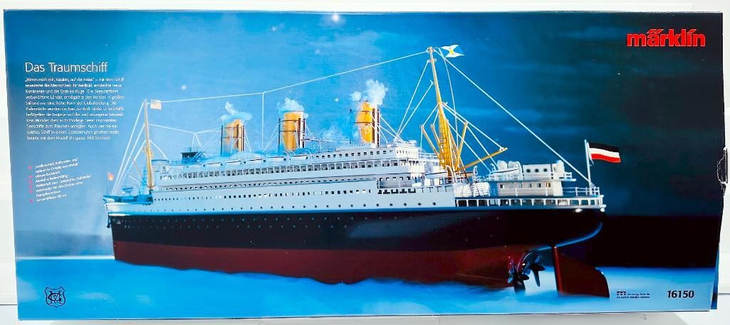 Marklin Modern Toys Viktoria Oceanliner Reissue No. 16150 New Boxed: Marklin Modern Toys Viktoria Oceanliner Reissue No. 16150 New Boxed, in C10 and with its original box and with its unopened shipping container.