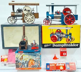 Wilesco Modern Steam Tractor and The Great Oregon SteamUp Commemorative Steam Tractor Boxed
