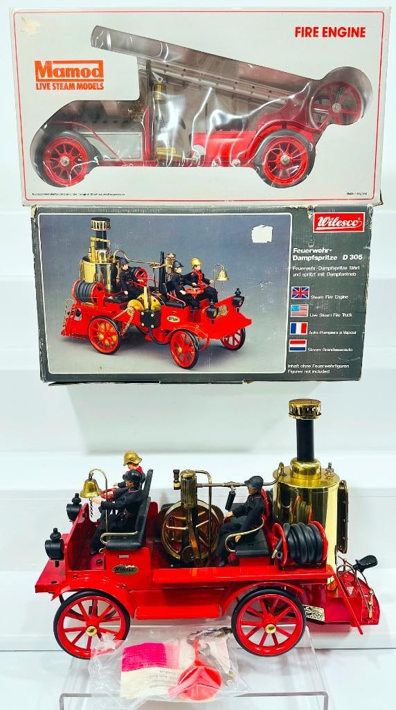 Manod Modern Live Steam Fire Engine And Wilesco Modern D305 Steam Fire Engine Boxed (1 of 8)