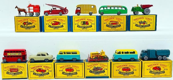Matchbox Vintage Eleven (11) Die - Cast Assorted Vehicles Boxed