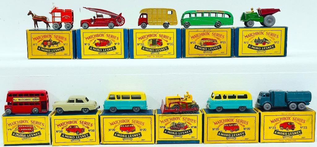 Matchbox Vintage Eleven (11) Die - Cast Assorted Vehicles Boxed (1 of 8)