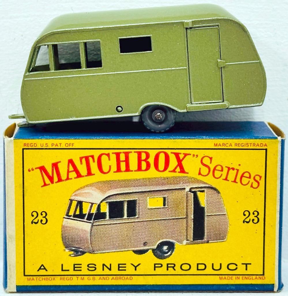 Matchbox Vintage 23 Caravan Trailer Die - Cast Light Green (1 of 6)