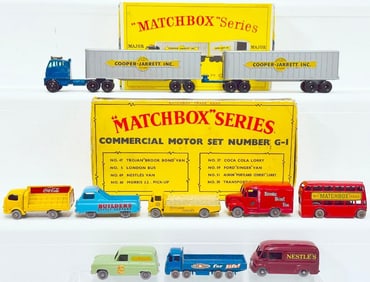 Matchbox Series Vintage Commercial Motor Set No.  G - 1 Die - Cast Boxed