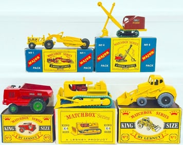Matchbox Vintage Assorted Die - Cast Construction Equipment