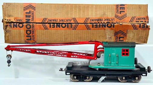 Lionel Prewar Standard Gauge 219 Crane Boxed