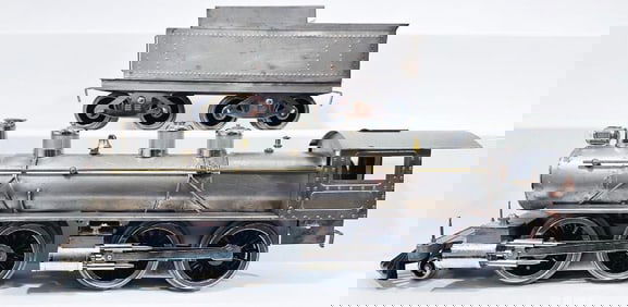 McCoy Modern Standard Gauge 2 - 4 - 4 - 0 Chrome Locomotive and Tender