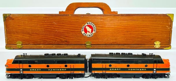 Unknown Manufacturer Postwar O Scale Great Northern A Powered - A Powered F3 Diesel Units