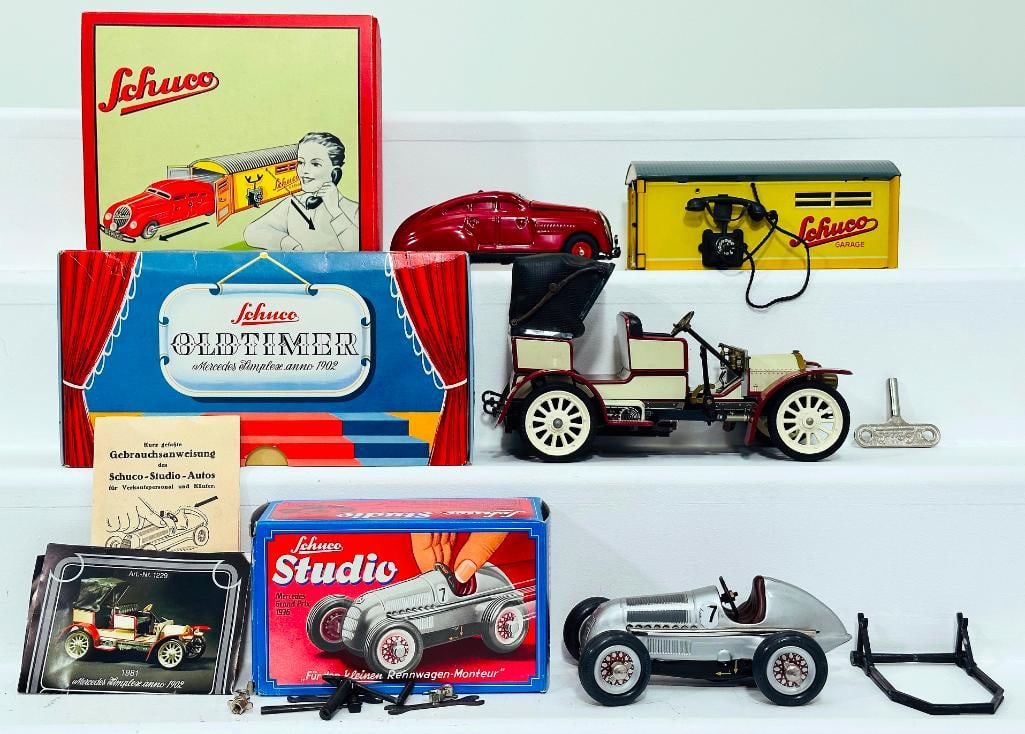 Schuco Modern Studio Mercedes Grand Prix 1936 Racer/Schuco Old Timer Mercedes Simplex 1902 (1 of 8)