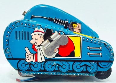 Marx Postwar Toys Popeye Tank Windup