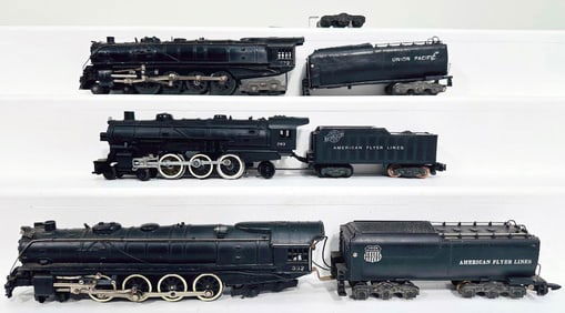American Flyer Prewar and Postwar S Gauge Union Pacific Assorted Locomotives and Tenders