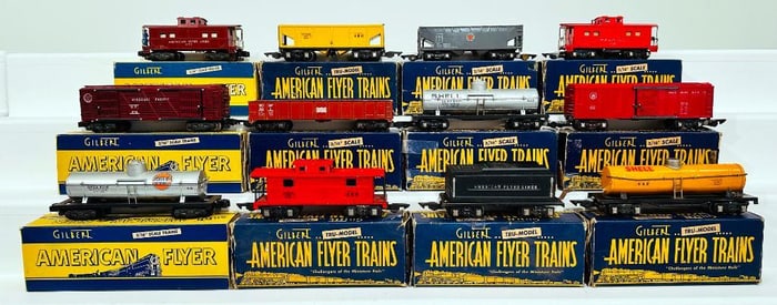 American Flyer Postwar S Gauge Eleven (11) Assorted Freight Cars