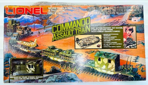 Lionel Modern O Gauge Commando Assault Train Set Boxed