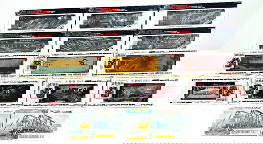 Lionel Modern O Gauge Six (6) Assorted New York Central Passenger Cars Boxed / Atlas Modern O Gauge