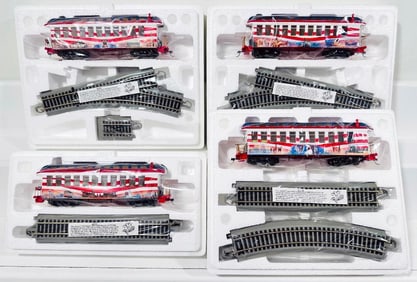 Bachmann Hawthorne Village Modern HO Scale Prosperity Old-Time Coach X4 Boxed