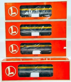 Lionel Modern O Gauge Chesapeake and Ohio Heavyweight Passenger Cars X4 Boxed