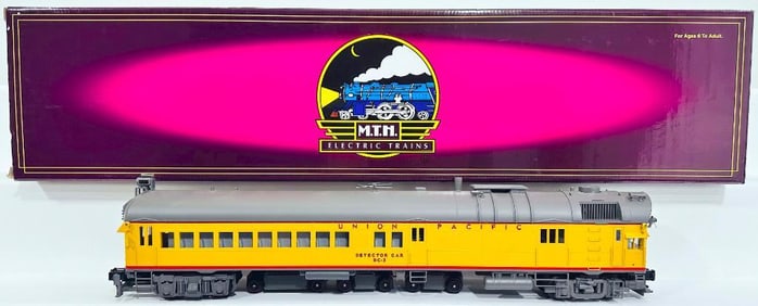 MTH Modern O Gauge Union Pacific DC -3 Rail inspection Car with PS 2.0 Boxed