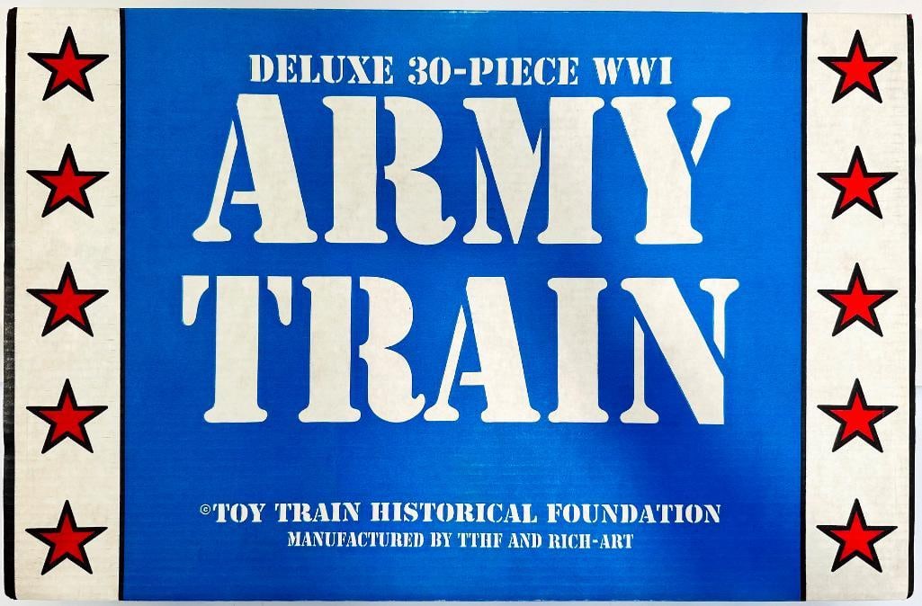 Toy Train Historical Foundation Modern O Gauge 30 -Piece World War I Army Train Boxed (1 of 5)