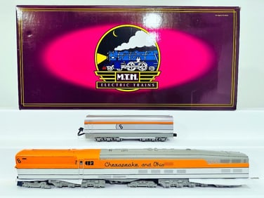 MTH Modern O Gauge Chesapeake and Ohio M–1 steam Turbine Electric Locomotive and Tender with PS