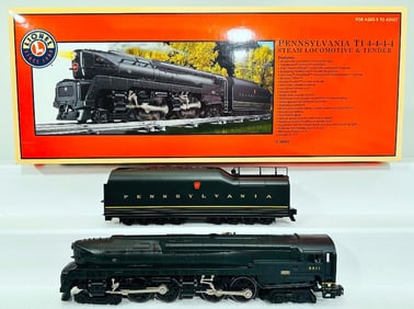 Lionel Modern O Gauge Pennsylvania T1 4 -4 -4 -4 Locomotive and Tender Boxed