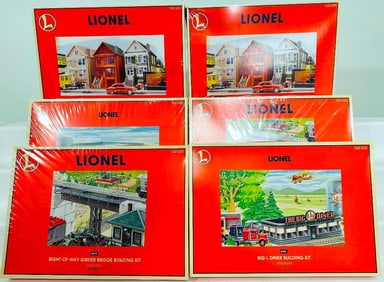 Lionel Modern O Gauge Six (6) Assorted Building Kits Boxed