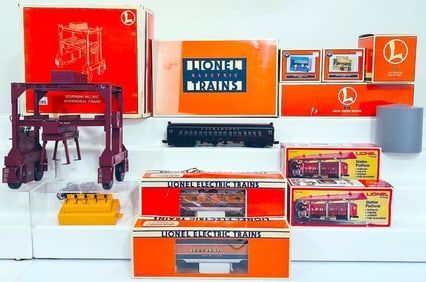 Lionel Modern O Gauge Southern Pacific Intermodal Crane -Station Platform X2 - Midway Games