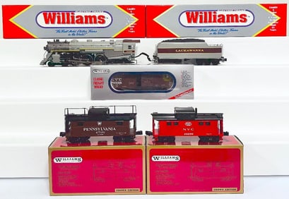 Williams Modern O Gauge HUD–143 Diecast Hudson 4–6–4 Lackawanna Locomotive/Tender/NYC Early