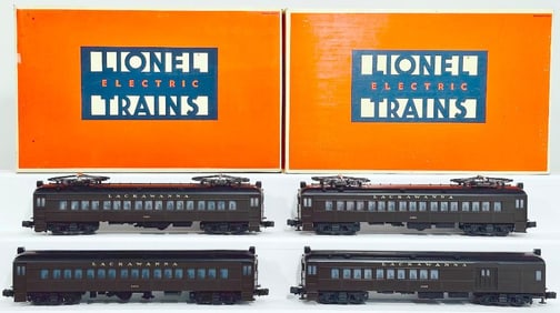 Lionel Modern O Gauge Lackawanna Multiple -Unit Commuter Cars and Lackawanna Multiple–Unit