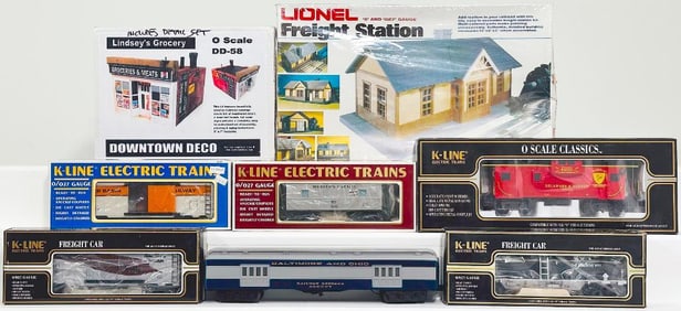 K-Line Modern O Gauge WP Feather Box Car, Copper Basin Railway Box Car, WP Caboose Boxed
