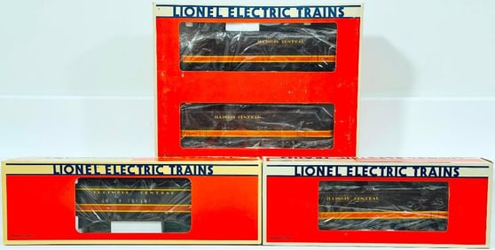 Lionel Modern O Gauge Illinois Central F3–A Powered/Dummy Diesel Units–Illinois Central F3–B