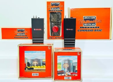 Lionel Modern O Gauge Trainmaster Command Base -Trainmaster Power Master -Trainmaster Cab -Remote