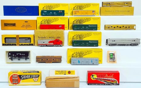 Tenshodo Postwar HO Scale Early Streamliner Kits Partially Complete with Early Tenshodo Kits