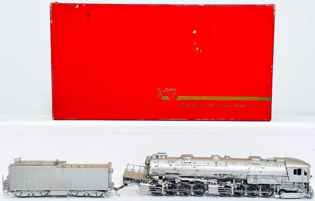 Katsumi Postwar HO Scale Southern Pacific AC.12 4 -8 -8 -2 Locomotive and Tender: Katsumi Postwar HO Scale Southern Pacific AC.12 4 -8 -8 -2 Locomotive and Tender, in C8 or better and with its original box that shows light wear.