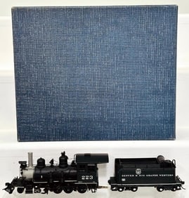 Pacific Fast Mail Postwar HO Scale Denver and Rio Grande C -16 2 -8 -0 Locomotive and Tender