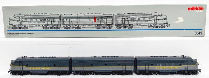 Marklin Modern Digital HO GM EMD F7 A -B -A Electro Motive Diesel Units #3649