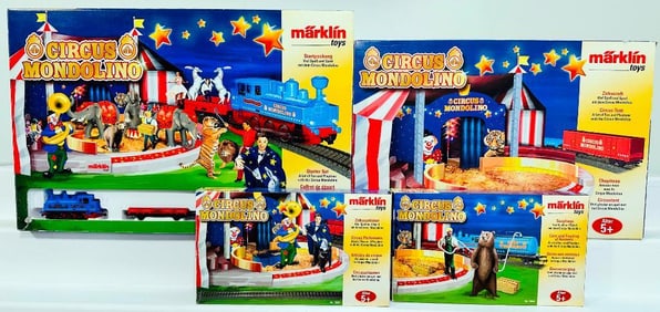 Marklin Modern HO Scale Circus Modelino #78092 and Circus Modelino #29410 with #78091 and #78090