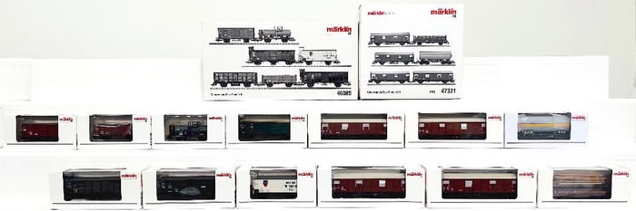 Marklin Modern HO Scale Freight Car Set #47321 and Freight Car Set #46085