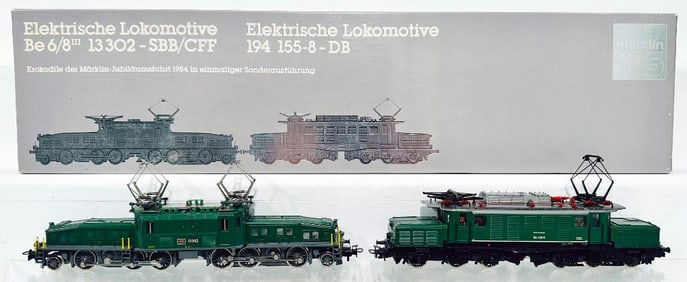 Marklin Modern HO Scale Crocodile and Electric Locomotive 125th Anniversary #3300
