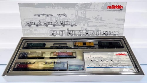 Marklin Modern HO Scale 8 Old Time Car Freight Set #4789