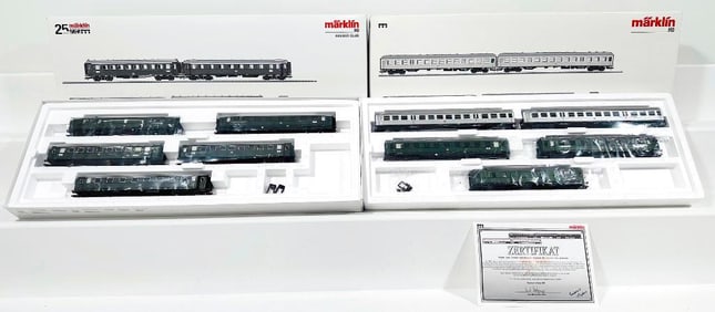 Marklin Modern HO Scale Express Train Car Passenger Set #42259/ Fast Passenger Train Car Set #42269