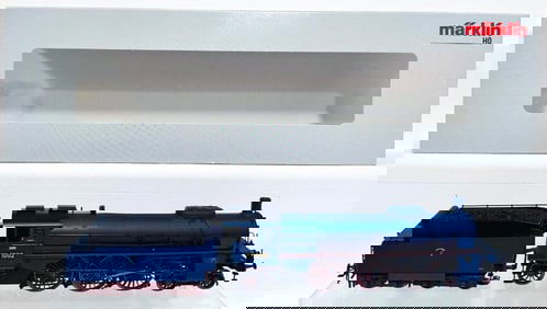 Marklin Modern HO Scale Locomotive and Tender Blue #39021