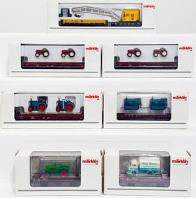 Marklin Modern HO Scale Seven (7) Assorted Freight Cars