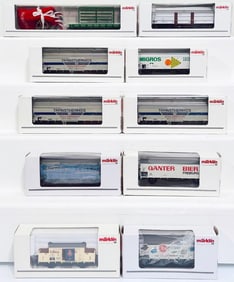 Marklin Modern HO Scale Ten (10) Assorted Freight Cars