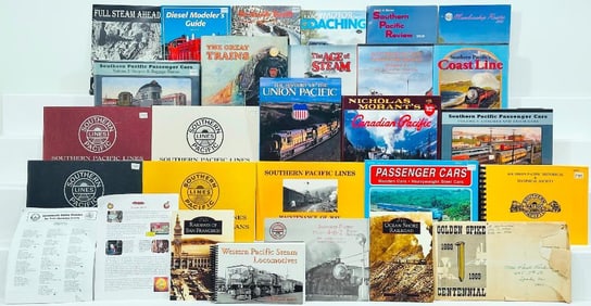Assorted Books on Trains Western Pacific Steam Locomotives–Southern Pacific Coastline Great Trains