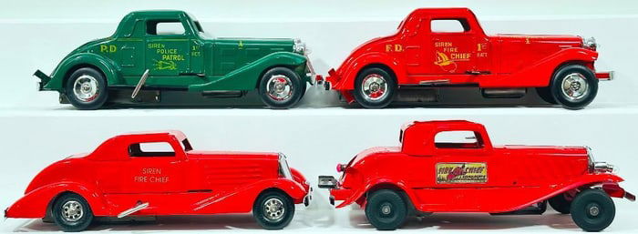 Marx Prewar Old Fashion Automobiles X4 repainted