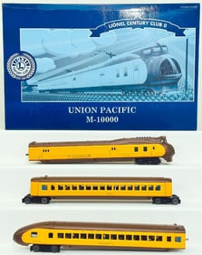 Lionel Modern O Gauge Union Pacific M -10000 Lionel Century Club II #6 -51007 Streamliner Set