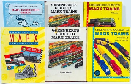 Assorted Books on collecting Marx Toy Trains -Marx Instruction Sheets