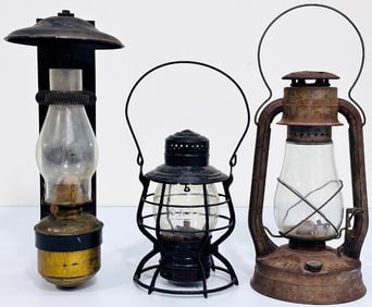 No. 2 Blizzard Gas Lantern-Walmart Wall Mount Gas Lantern-Great Northern Railroad Lantern black